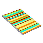 Carnet Motif de bande coloré Customisé Designer (Côté Droit)