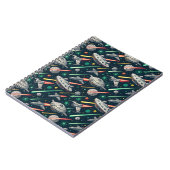 Carnet Motif de bande dessinée de bataille spatiale de va (Côté gauche)