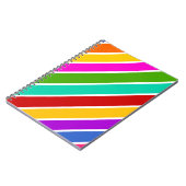 Carnet Motif de bandes de bonbons de couleur rétro (Côté gauche)