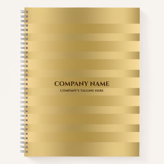 Carnet Motif de bandes d'or (Devant)