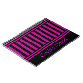 Carnet Motif de bandes personnalisées (Côté gauche)