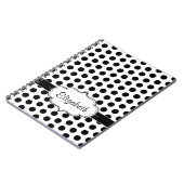 Carnet Motif de base noir et blanc simple de point de (Côté gauche)