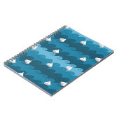 Carnet Motif de bateaux à papier (Côté gauche)