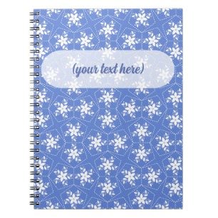 Carnet Motif de batik moderne fleur florale jasmin blanc
