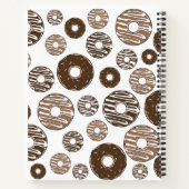 Carnet Motif de beignes, beignets de chocolat, beignets d (Dos)