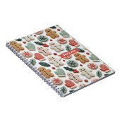 Carnet Motif de biscuits de Noël mignon (Côté Droit)