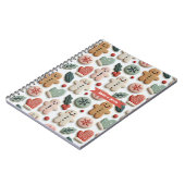 Carnet Motif de biscuits de Noël mignon (Côté gauche)