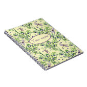 Carnet Motif de bleuets avec libellules (Côté Droit)