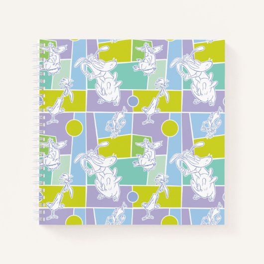 Carnet Motif de bloc couleur vache et poulet (Devant)