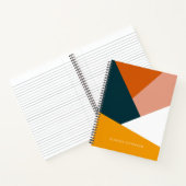 Carnet Motif de bloc de couleur géométrique abstrait mode (Intérieur)