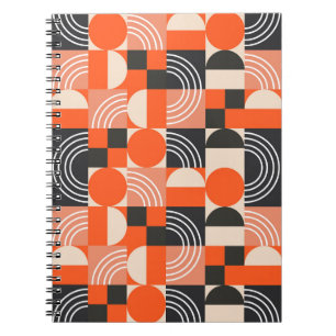 Carnet Motif de bloc de couleur géométrique lumineux.