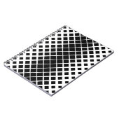 Carnet Motif de blocs de Carré de dissolution noir modern (Côté gauche)