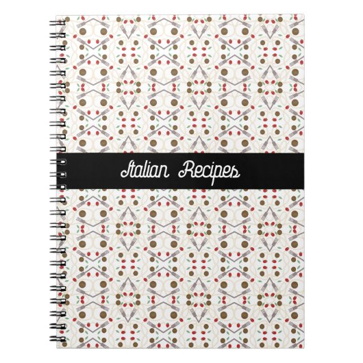 Carnet Motif de boulettes de spaghetti cool (Devant)