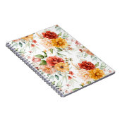 Carnet Motif de bouquet de fleurs Red Peony (Côté Droit)