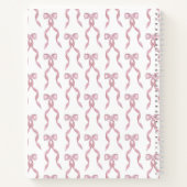 Carnet Motif de Bow rose Aquarelle (Dos)