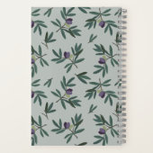 Carnet motif de branche d'olivier (Verso)