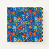 Carnet Motif de broderie florale (Dos)