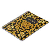 Carnet Motif de broderie Goldwork - Ajouter du texte au C (Côté gauche)