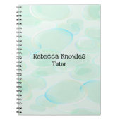 Carnet Motif de bulles vertes mignonnes (Devant)