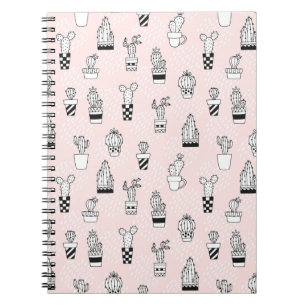 Carnet Motif de Cactus à main fine