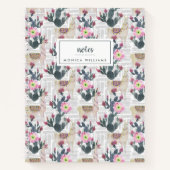Carnet Motif de cactus aquarelle (Devant)