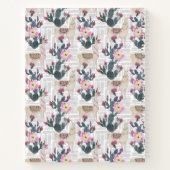 Carnet Motif de cactus aquarelle (Dos)