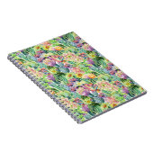 Carnet Motif de cactus d'aquarelle en fleurs exotiques (Côté Droit)