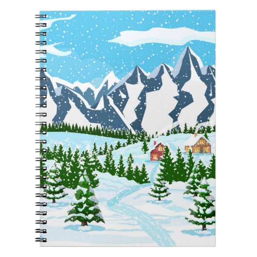 Carnet motif de cactus fleur sauvage dans un style aquare (Devant)