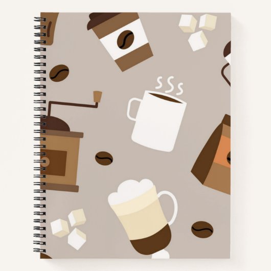 Carnet Motif de café (Devant)