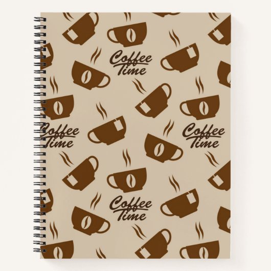 Carnet Motif de café (Devant)