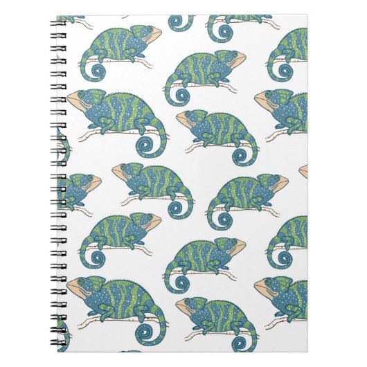 Carnet Motif de caméléon (Devant)