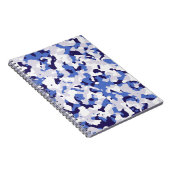 Carnet Motif de camouflage bleu (Côté Droit)