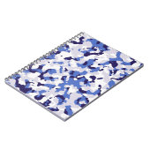 Carnet Motif de camouflage bleu (Côté gauche)