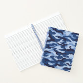 Carnet Motif de camouflage bleu foncé (Intérieur)