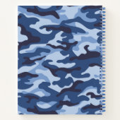Carnet Motif de camouflage bleu foncé (Dos)