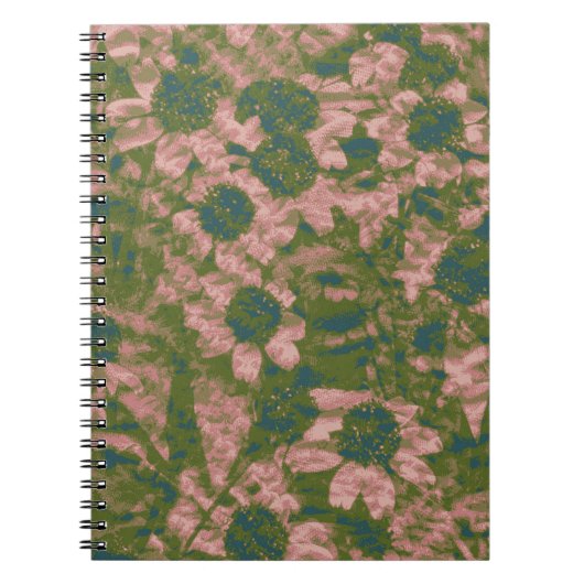 Carnet Motif de camouflage de fleur (Devant)
