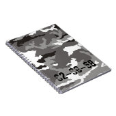 Carnet Motif de camouflage gris (Côté Droit)