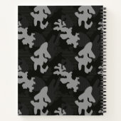 Carnet Motif de camouflage noir (Dos)