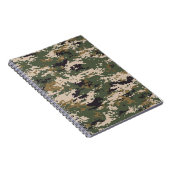 Carnet Motif de camouflage numérique vert (Côté Droit)