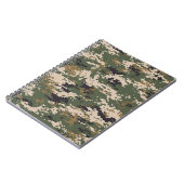 Carnet Motif de camouflage numérique vert (Côté gauche)