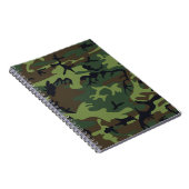 Carnet Motif de camouflage vert classique (Côté Droit)