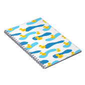 Carnet Motif de canard en caoutchouc jaune (Côté Droit)