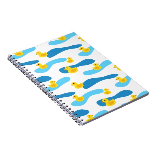 Carnet Motif de canard en caoutchouc jaune (Côté Droit)