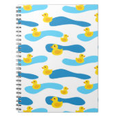 Carnet Motif de canard en caoutchouc jaune (Devant)