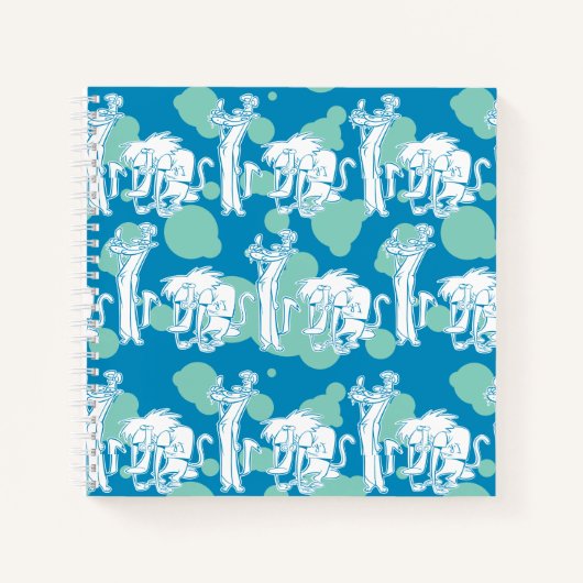Carnet Motif de caractères bleu Weasel & Baboon (Devant)