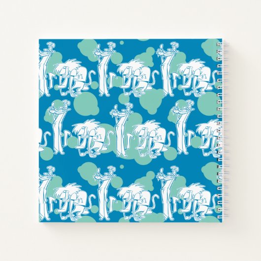 Carnet Motif de caractères bleu Weasel & Baboon (Dos)