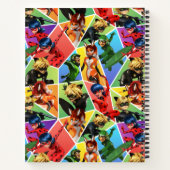 Carnet Motif de caractères couleur miquille (Dos)