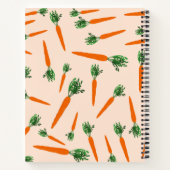 Carnet Motif de carottes orange (Dos)