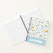 Carnet Motif de carte de quartier de Cute Pastel (Intérieur)