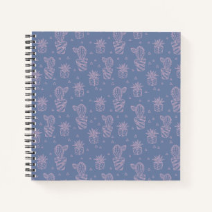 Carnet Motif de cartons rose et violet